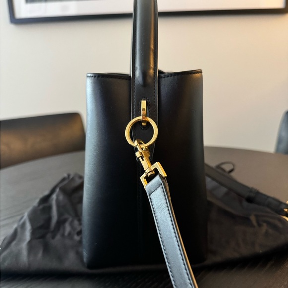 Saint Laurent Le 37 Small Black Leather Bucket Bag - Picture 6 of 11